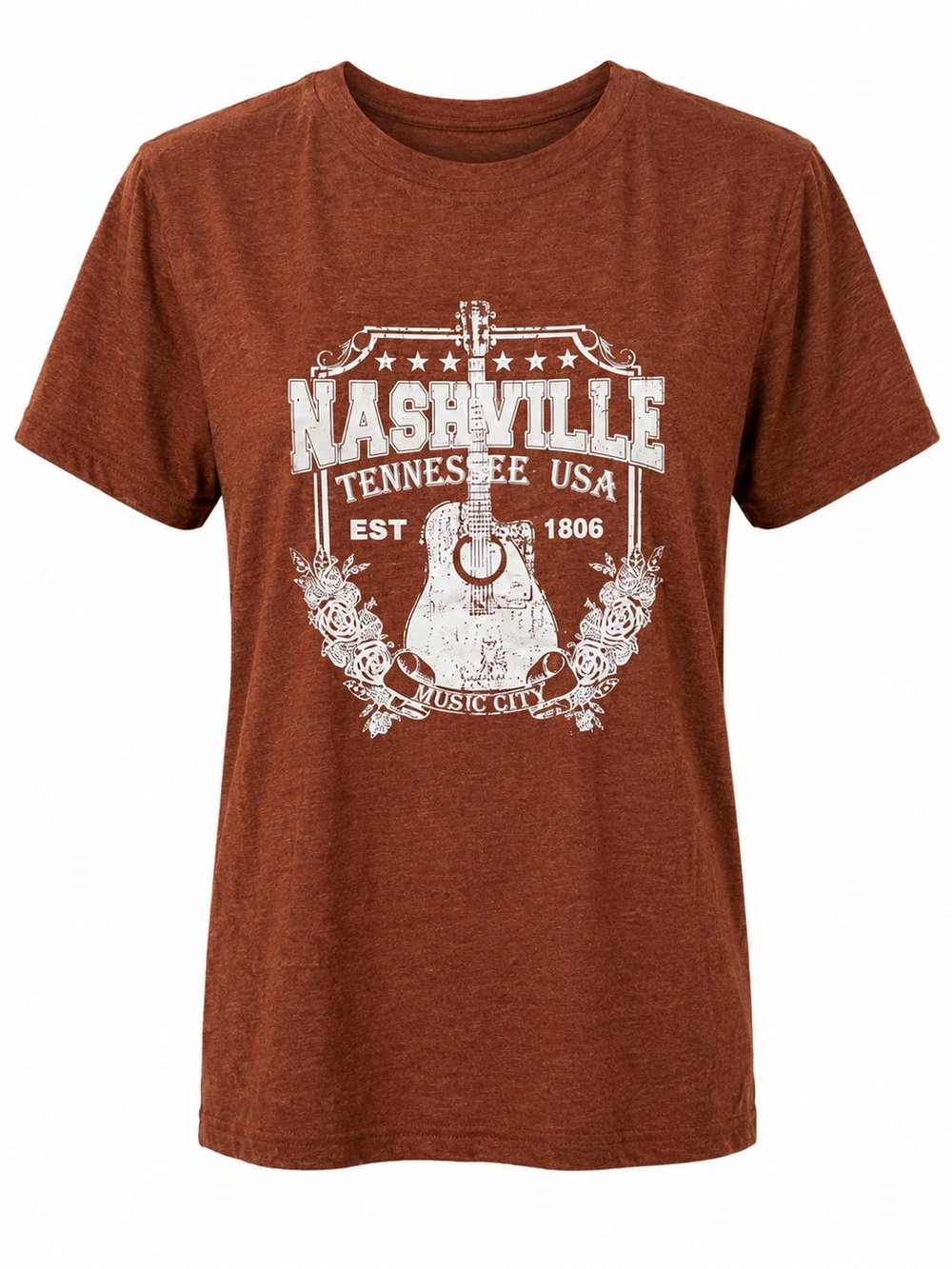 Amazon Women's Nashville Music Club Tee - Brown